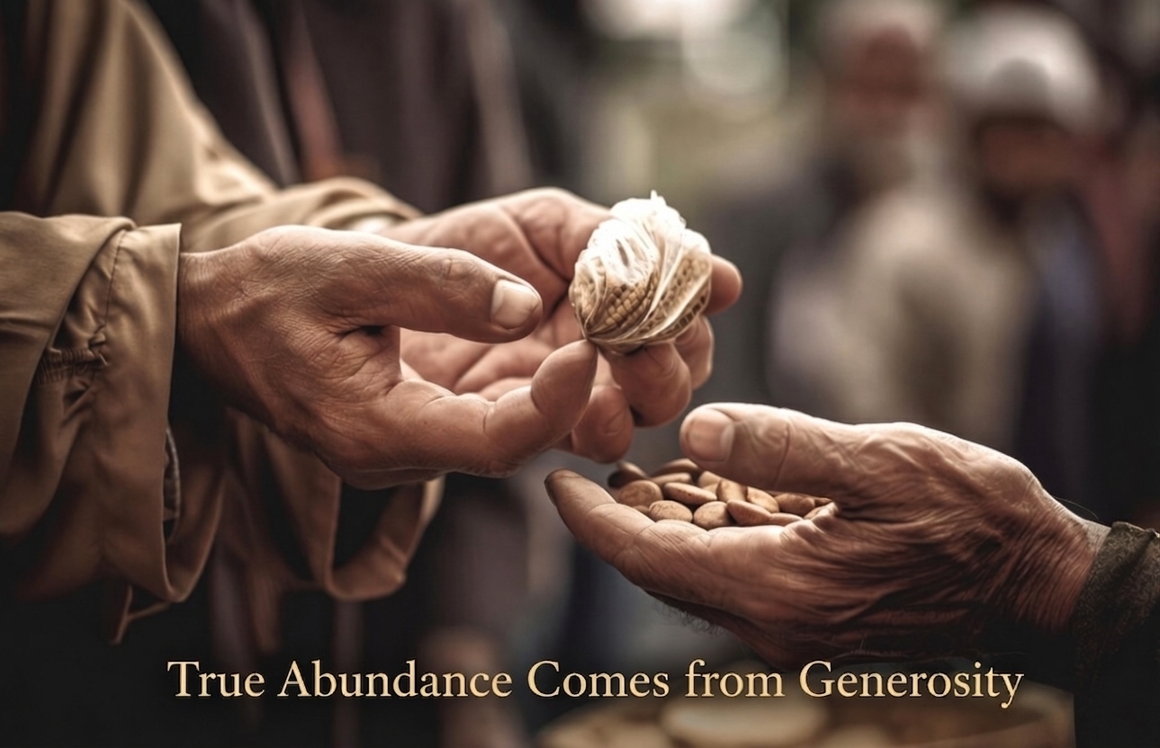 True abundance comes from generosity